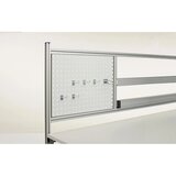 Treston Stena z luknjami, višina 500 mm, svetlo siva, širina 968 mm | Shoptok.si