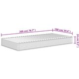  Madrac od pjene srednje mekani 100 x 200 cm | shoptok.hr