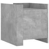  Noćni ormarić boja betona 45 x 50 x 50 cm od konstruiranog drva | shoptok.hr