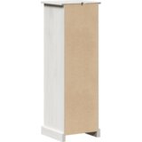 vidaXL Kupaonski ormar Bijela 37 x 34 x 110 cm Masivna borovina | shoptok.hr