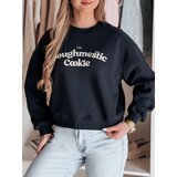 DStreet Bluza damska oversize z nadrukiem COOKIES granatowa | Shoptok.si