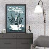 Wallity uramljena slika Coffee Time, 40x55 cm | ePonuda.com