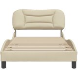  Okvir za krevet bez madraca Hvar krem 100 x 200 cm od tkanine | shoptok.hr