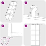 Klizna vrata zlatna 90 x 205 cm matirano staklo ESG i aluminij | shoptok.hr