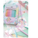  BOJE DRVENE 10 BOJA METALNA KUTIJA SPARKLE JUMBO FABER CASTELL 210910 | Shoptok.si