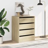 Kutna komoda s ladicama boja hrasta sonome 60x41x76 cm drveni | shoptok.hr