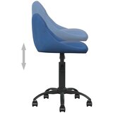 vidaXL Pisarniški stol moder žamet, (21378276) | Shoptok.si