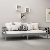  Dnevni ležaj od masivne borovine sivi 90 x 200 cm | Eponuda.com