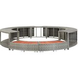  Okvir za masažno kad siv poli ratan, (21000630) | Shoptok.si