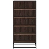 vidaXL Stojalo za čevlje rjav hrast 48x38x97,5 cm inženirski les | Shoptok.si