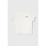 The North Face Otroška bombažna kratka majica G VERTICAL LINE S/S TEE bela barva