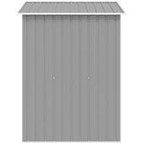  Vrtna kućica za pohranu siva metalna 204 x 132 x 186 cm | Eponuda.com