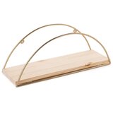  Zidna polica 45x18 cm hrast/zlatna | Eponuda.com