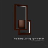  LED zidna svetiljka LED/20W/230V 3000K braon | Eponuda.com