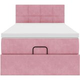 vidaXL Otomanski okvir kreveta s madraca ružičasti 90x190cm baršunasti | shoptok.hr