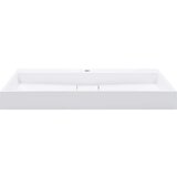  Umivalnik 100x46x11 cm mineralna litina/marmorna litina bel, (21409191) | Shoptok.si