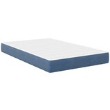 vidaXL Modro ležišče s konsko vzmetjo, srednje trdote, 120x190x20 cm, tkanina, (22045814) | Shoptok.si