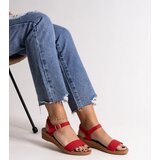 Gemre Red eco-leather sandals Makdaka | ePonuda.com