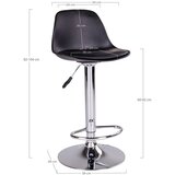 House Nordic Crne okretne barske stolice u setu 2 kom 82 cm Trondheim – | shoptok.hr