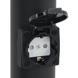 Stupić s utičnicom 80 cm Crna IP44 | shoptok.hr