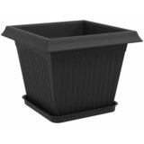  Saksije za biljke 6 pcs Crna 28,5 x 28,5 x 22 cm Plastika | shoptok.hr