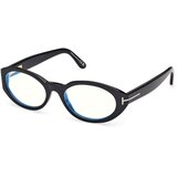 Tom Ford Ženski okvir za dioptrijske naočare Blue block 0FT6067-B 154, Crni | Eponuda.com