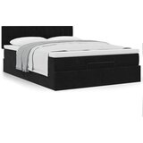 vidaXL Otomanski krevet s madracem crni 140x190cm baršunasti Cijene