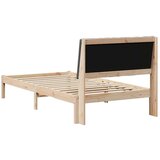  Okvir za krevet s uzglavljem Smeđa 100 x 200 cm tkanina | shoptok.hr