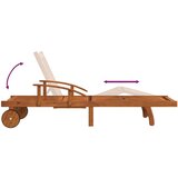  Ležalnik 2 kosa trden akacijev les, (20663067) | Shoptok.si