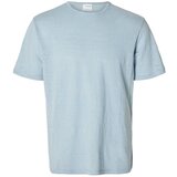 Selected Majice & Polo majice T-Shirt Bet Linen - Cashmere Blue Modra Cene