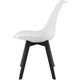 Mark stolica - bijele / crne noge x 3 | shoptok.hr
