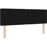  LED glava kreveta s LED trakama s uzglavljem Crna 144 cm Baršun | shoptok.hr