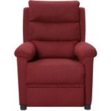 vidaXL Električni masažni naslonjač od tkanine crvena boja vina | shoptok.hr