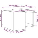  Klubska miza Star les 50,5 x 50 x 33 cm Inženirski les, (5000295493) | Shoptok.si