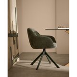 Kave Home Temno zelen jedilni stol Dorina – | Shoptok.si