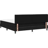  Postelja z vzmetnico z vzmetnico Črna 180 x 200 cm blago, (5000126131) | Shoptok.si