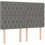  LED uzglavlje tamnosivo 144x7x118/128 cm od tkanine | Eponuda.ba
