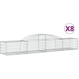  Lučne gabionske košare 8 kom 300x50x40/60 cm pocinčano željezo | Eponuda.com