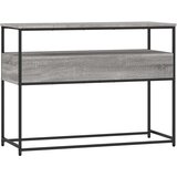  Konzolni stol siva boja hrasta 100x40x75 cm konstruirano drvo | shoptok.hr