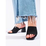 Shelvt Textile women's black flip-flops on the post | Eponuda.ba