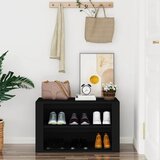  Stalak za cipele crni 75 x 35 x 45 cm od konstruiranog drva | Eponuda.ba
