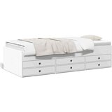  The Living Store Dnevna postelja s predali bela 90x190 cm inženirski les - Dnevna Postelja, (21499941) | Shoptok.si