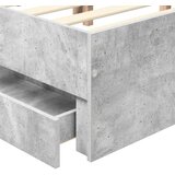  Konstrukcija postelje s predalom Betonsko siva 180 x 200 cm, (5000121494) | Shoptok.si
