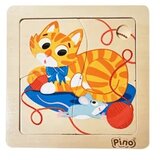 Pino Mini - slagalica Macka i mis (4 elementa) ( 4733.5 ) | ePonuda.com