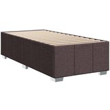  Box spring postelja z vzmetnico temno rjava 90x200 cm blago, (21291279) Slike