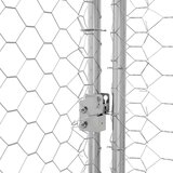  Kućica za pse s pohranom 3 pcs Srebrno 6 x 2 x 2 m Čelik | shoptok.hr