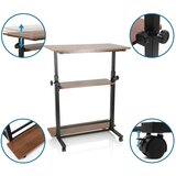 MID.YOU Pisalna Miza Workstation Ii, Črna, Hrast | Shoptok.si