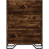vidaXL Knjižna omara dimljeni hrast 80x31x106 cm inženirski les | Shoptok.si