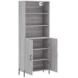  Visoka komoda siva sonome 69,5x34x180 cm od konstruiranog drva | shoptok.hr