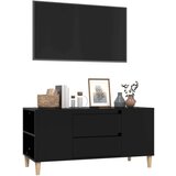 TV ormarić crni 102 x 44 5 x 50 cm od konstruiranog drva | shoptok.hr